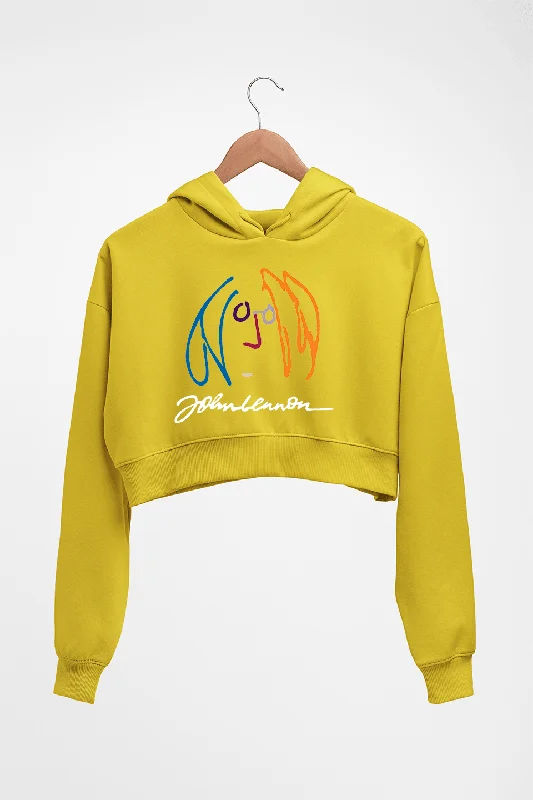 John Lennon Crop HOODIE FOR WOMEN