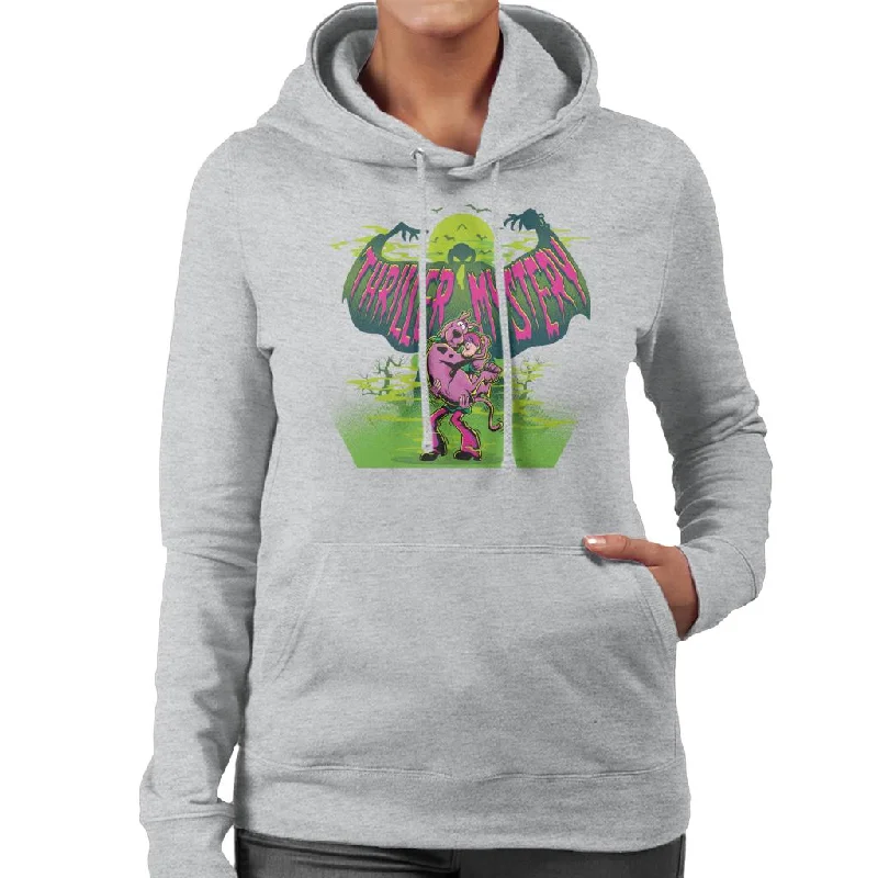 Scooby Doo Halloween Shaggy Thriller Mystery Women's Hooded Sweatshirt