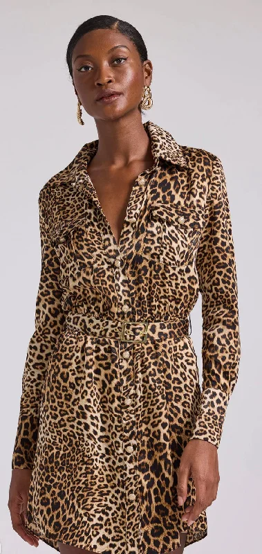 Darcelle Leopard Shirt Dress