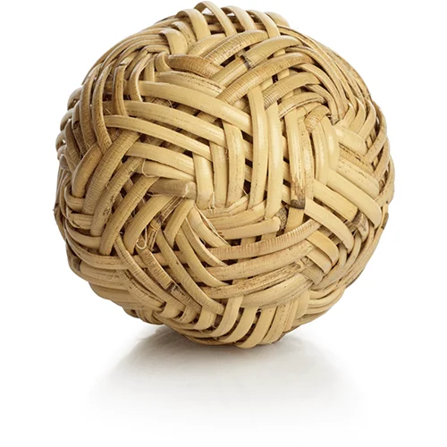 RATTAN FILL DECORATIVE BALLS, SET OF 4