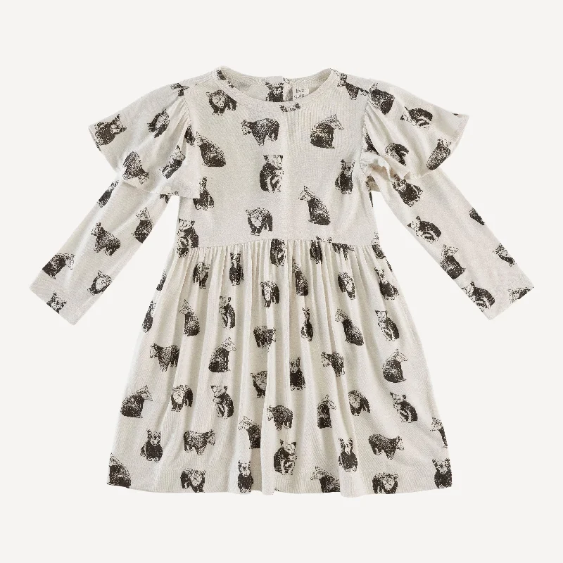 long sleeve colette dress | bear cubs | lenzing modal