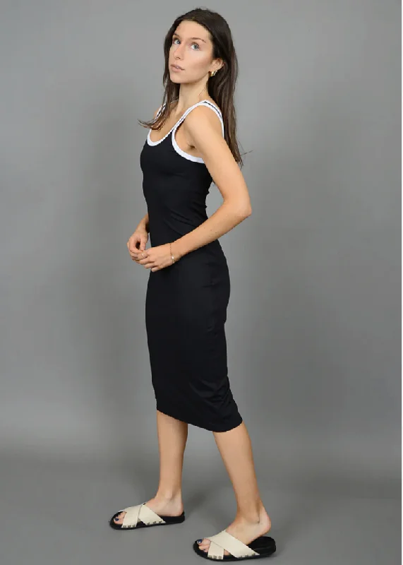 RD Style Tanith Tank Midi Dress - Black