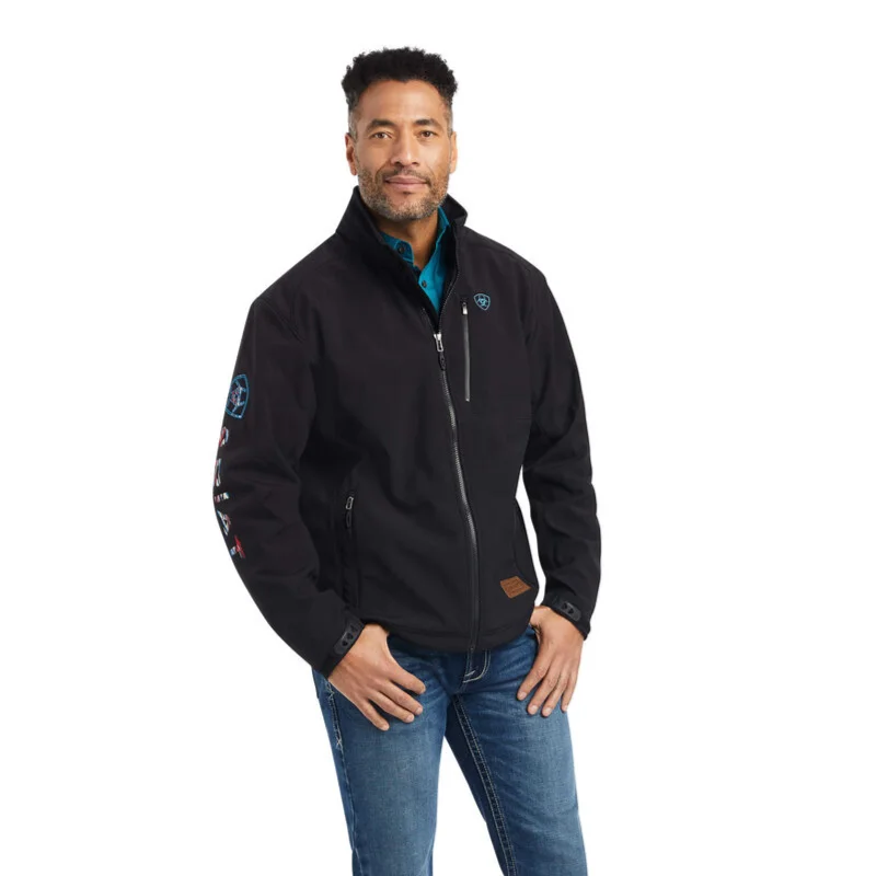 Ariat® Men's Logo 2.0 Chimayo Black Zip Jacket 10042187