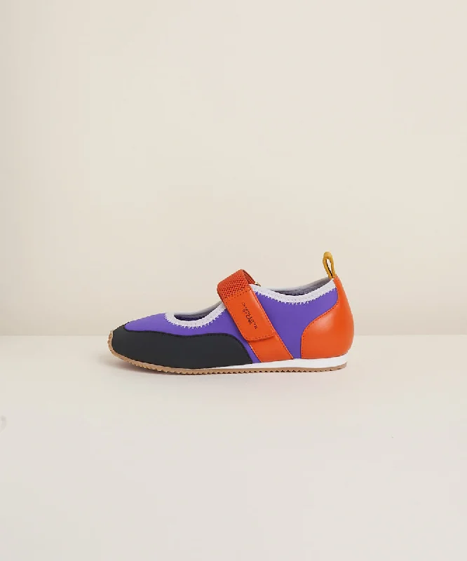 Mable Kids Ballet Flat-Sneaker Hybrid | Grape