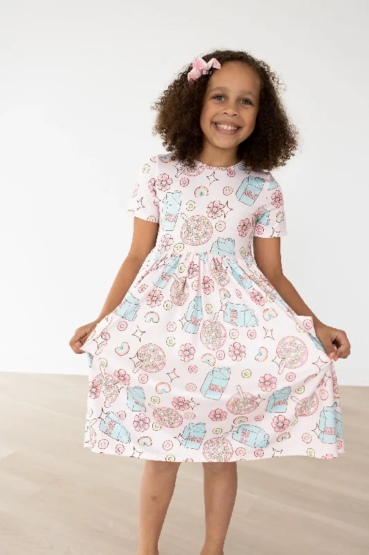 [Mila & Rose] Milk & Cereal Twirl Dress