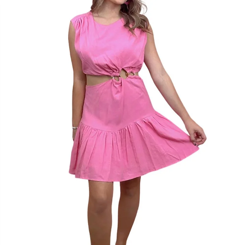 Bright And Lovely Dress In Pink