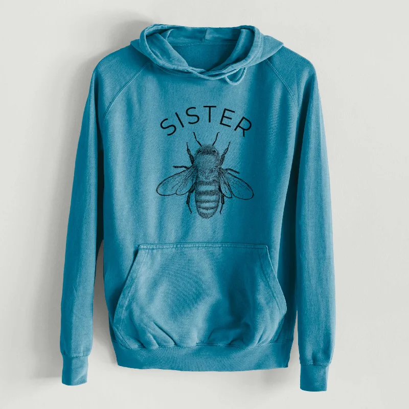 Sister Bee  - Mid-Weight Unisex Vintage 100% Cotton Hoodie