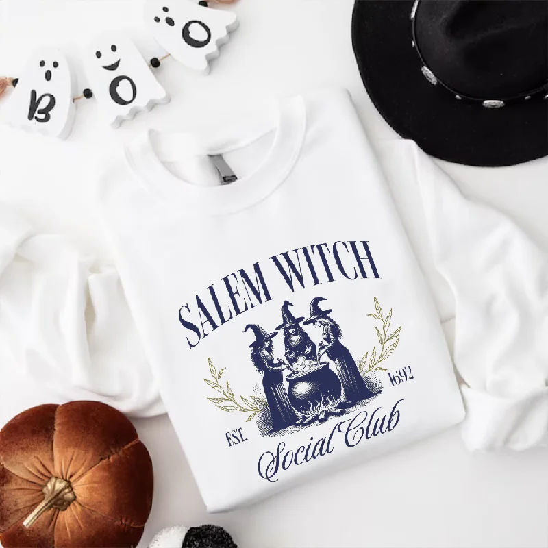 Salem Witches Social Club Women's Halloween Sweatshirt